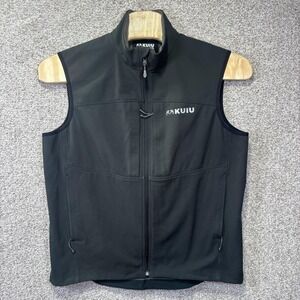 KUIU Guide Vest Mens 2XL Black Softshell Full Zip Wind Resistant Hunting Outdoor